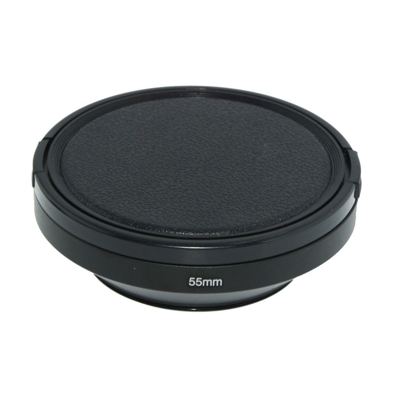 SIOTI 55mm Lens Hood, Oxidation Matte Anti Reflective Treatment, Aluminum Alloy, with 1 * 72mm Lens Cap, Compatible with Sony/Canon/Nikon/Fuji etc >16mm Camera Lens - Image 3